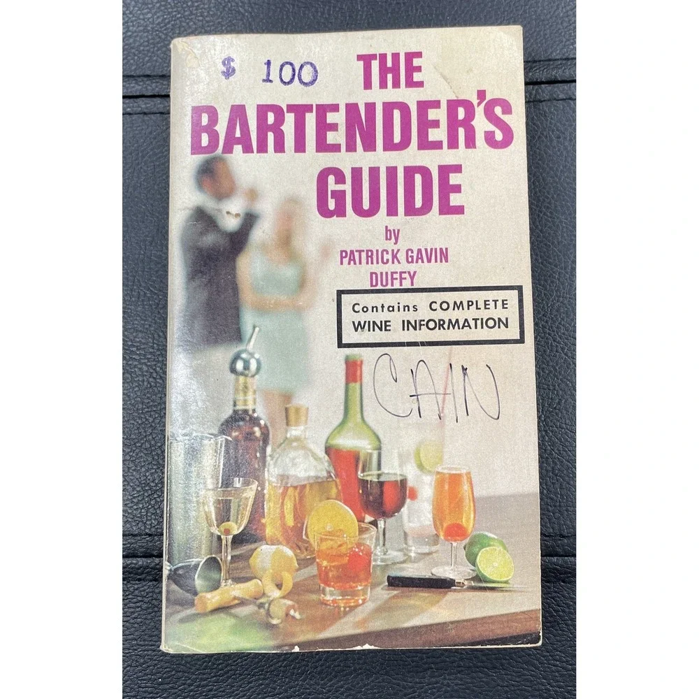 The Bartender's Guide Patrick Gavin Duffy Vintage Cocktail Book Drink Recipes